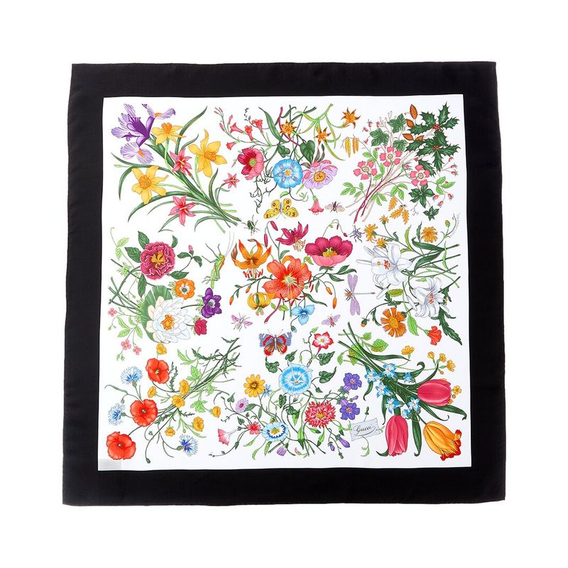 Gucci Printed Silk Twill Scarf
